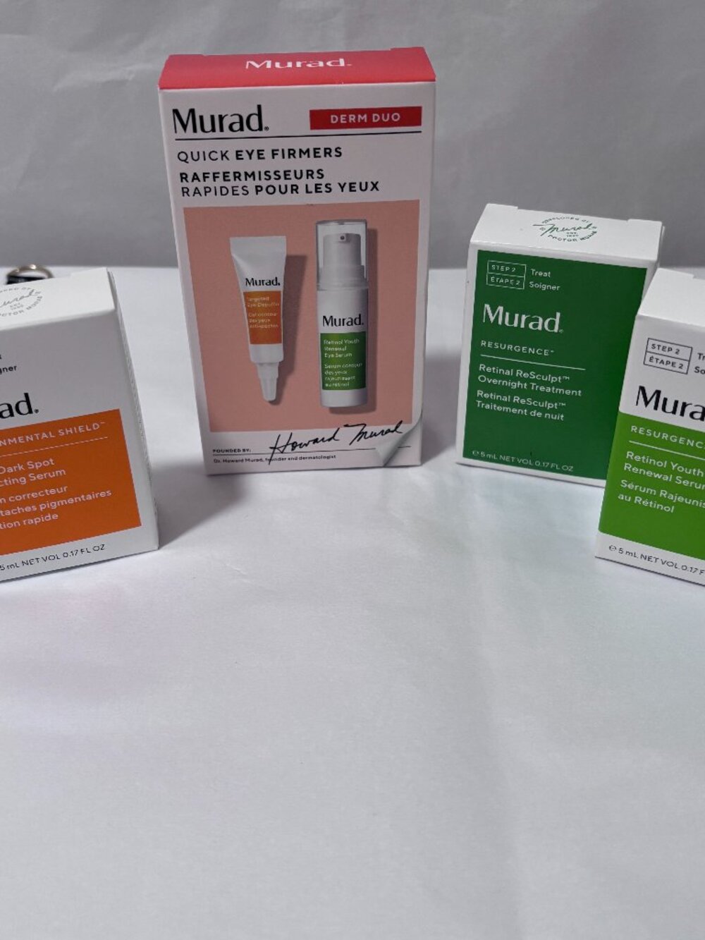 Murad Skincare Bundle Retinol Serum Eye Firmers Dark Spot Treatment New